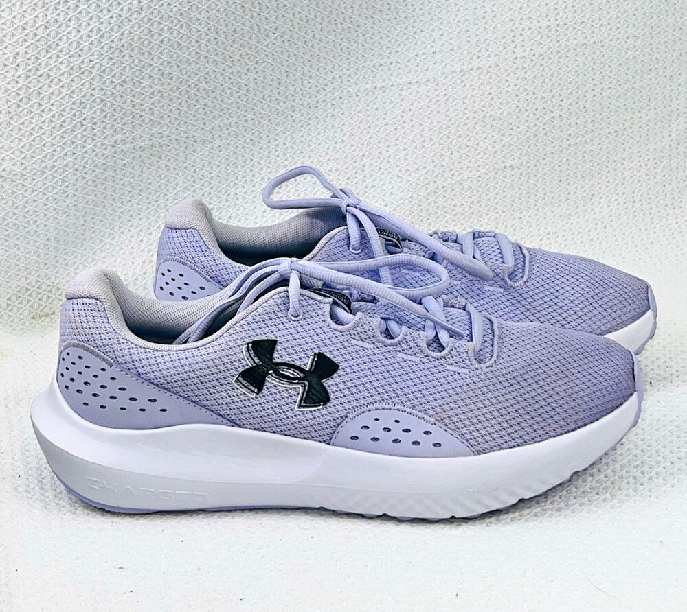 Under Armour Charged Surge 4 Wide Women’s 10.5 Purple Running Shoes 3028571